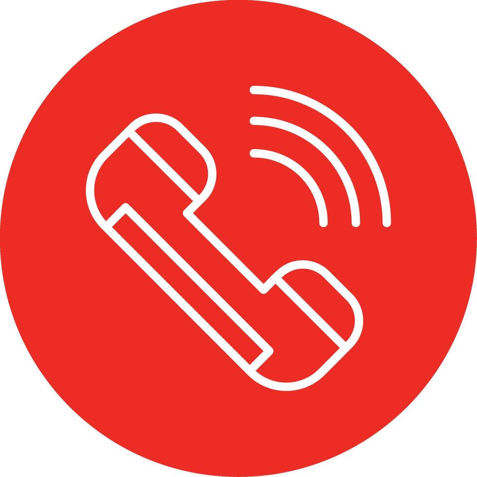 Call Line Multi Circle Icon vector