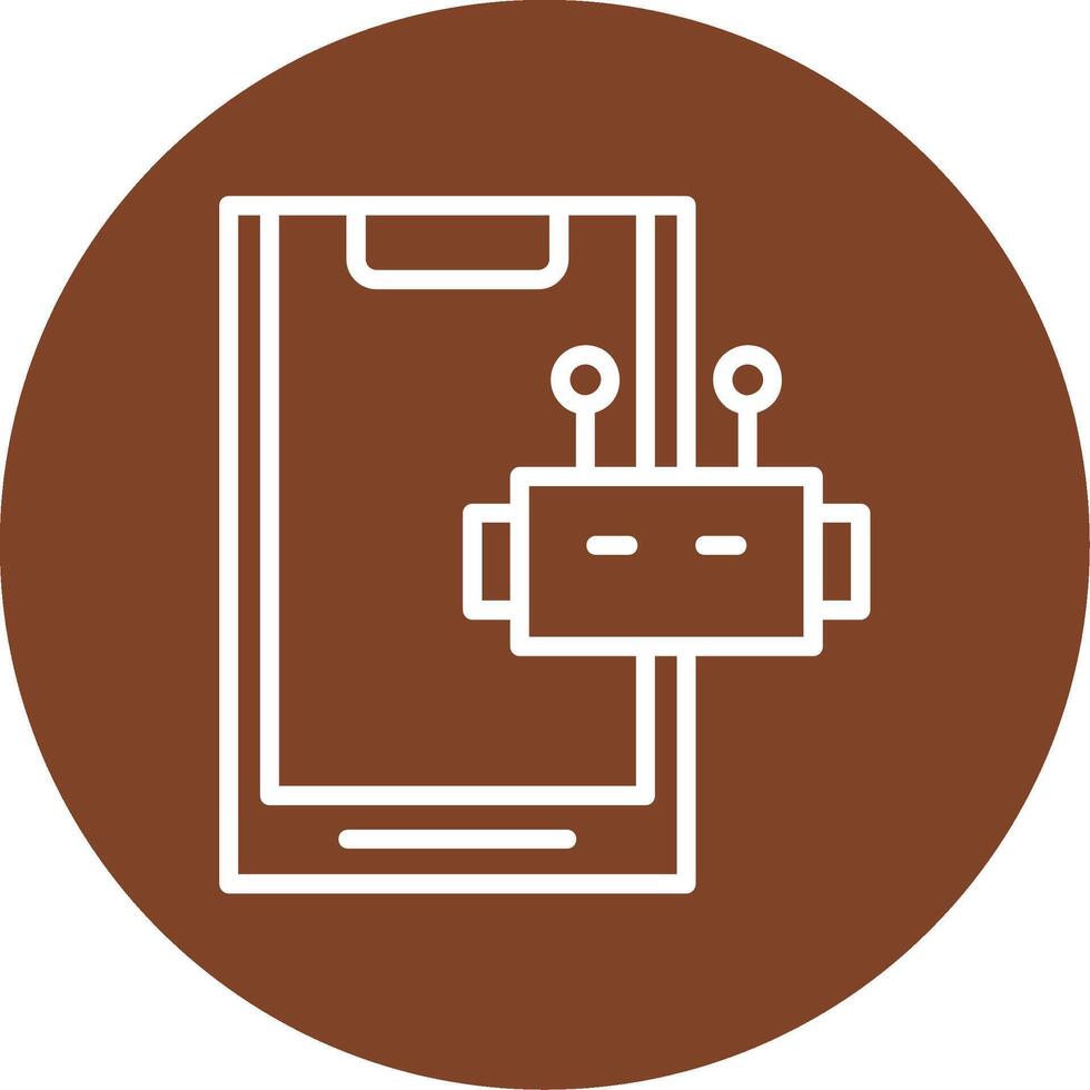 Smartphone Line Multi Circle Icon vector