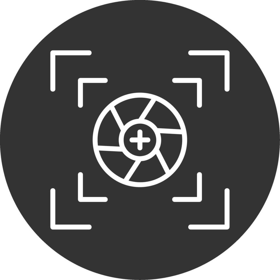 Camera Frame Line Multi Circle Icon vector