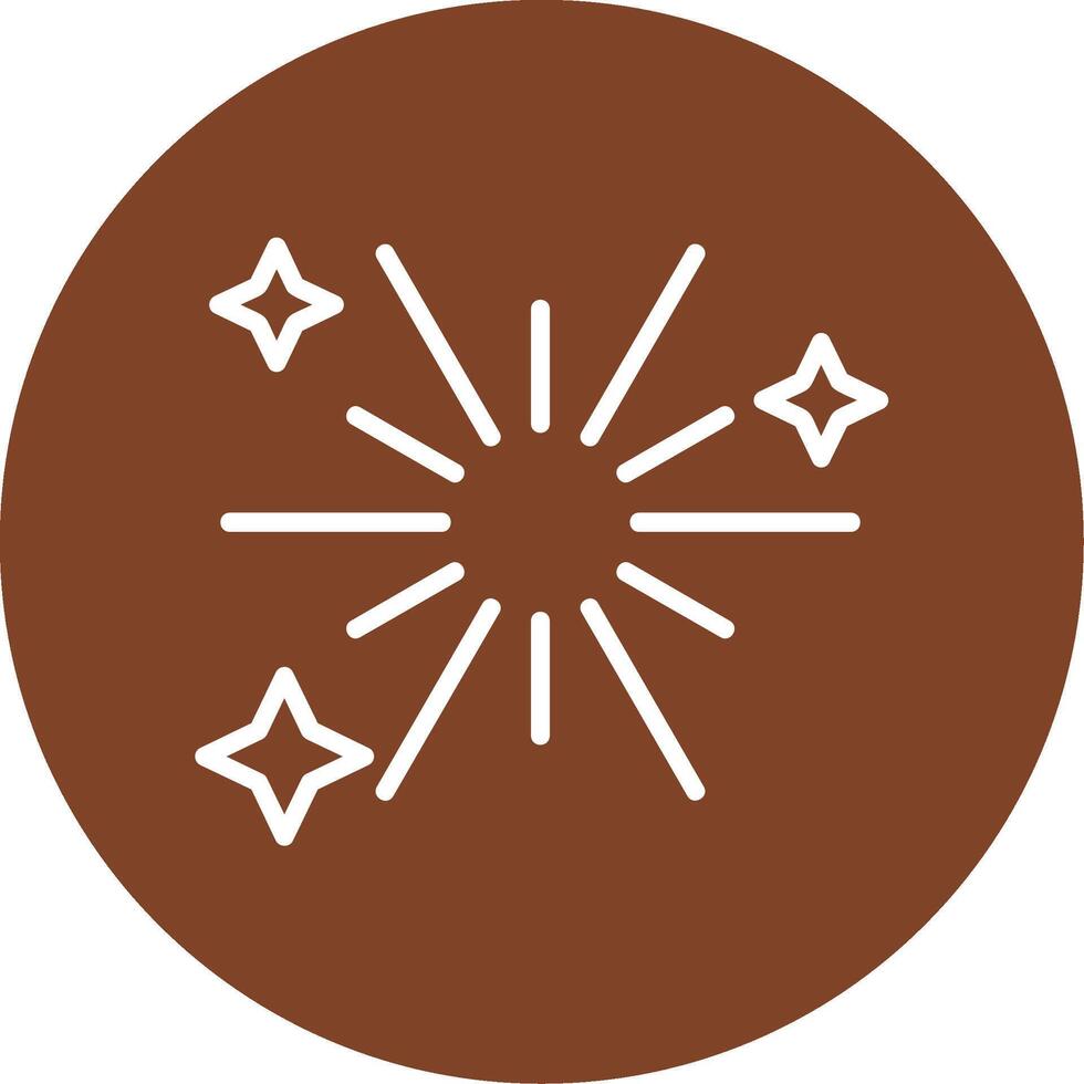 Fireworks Line Multi Circle Icon vector