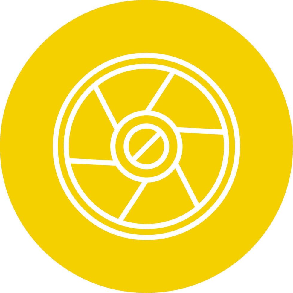 Camera Exposure Line Multi Circle Icon vector