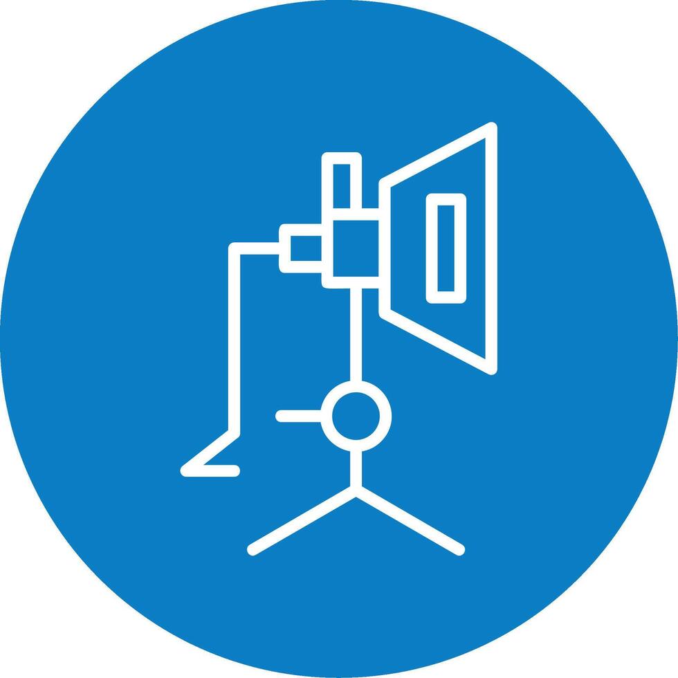 softbox línea multi circulo icono vector