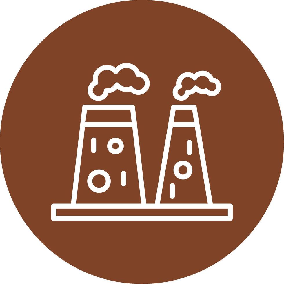 Geothermal Energy Line Multi Circle Icon vector