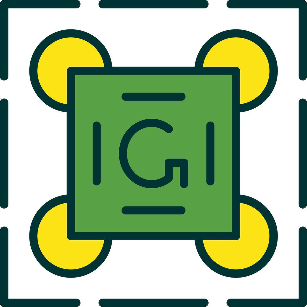 Gestalt Principles Filled Two Color Icon vector