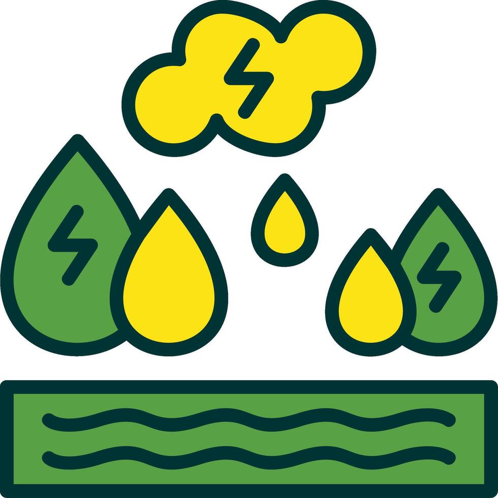 Ocean Energy Filled Two Color Icon vector