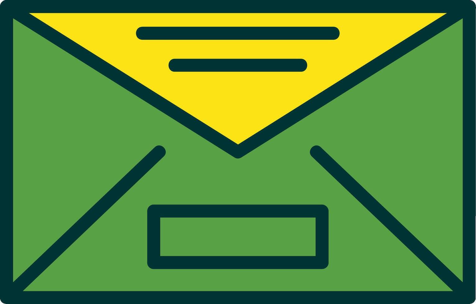 Mail Filled Two Color Icon vector