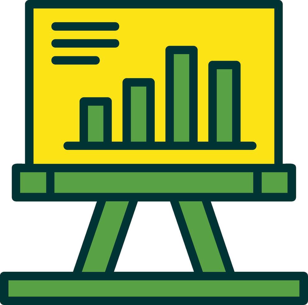 Presentation Filled Two Color Icon vector