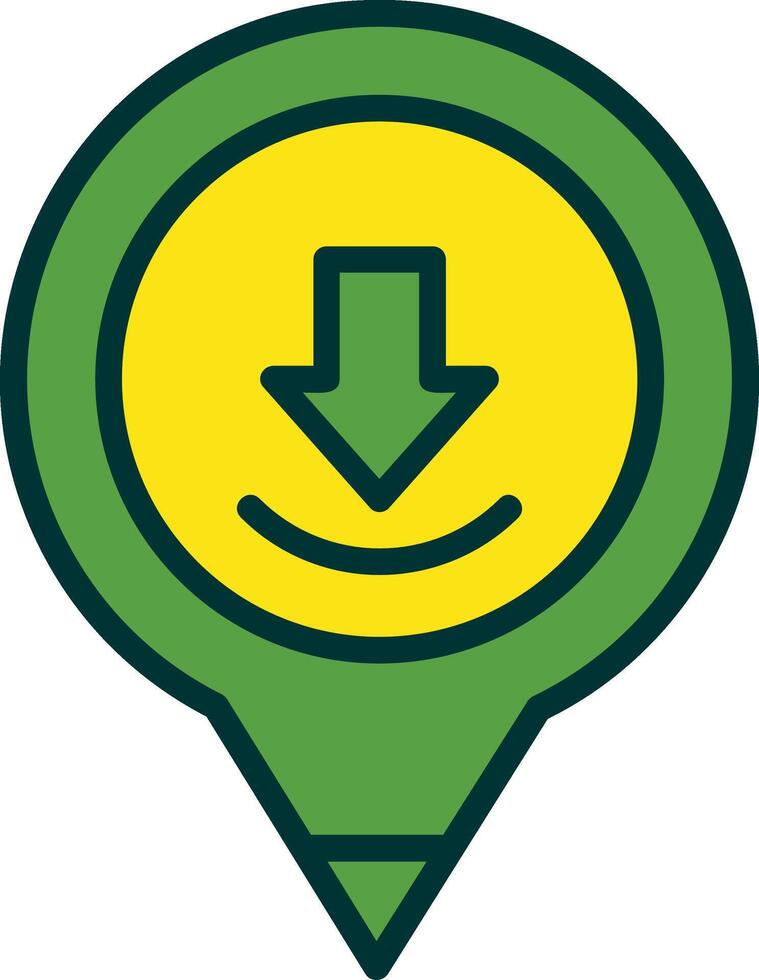 Placeholder Filled Two Color Icon vector