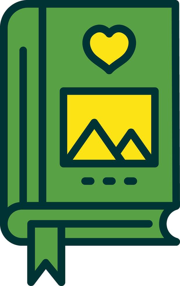 Brand Book Filled Two Color Icon vector