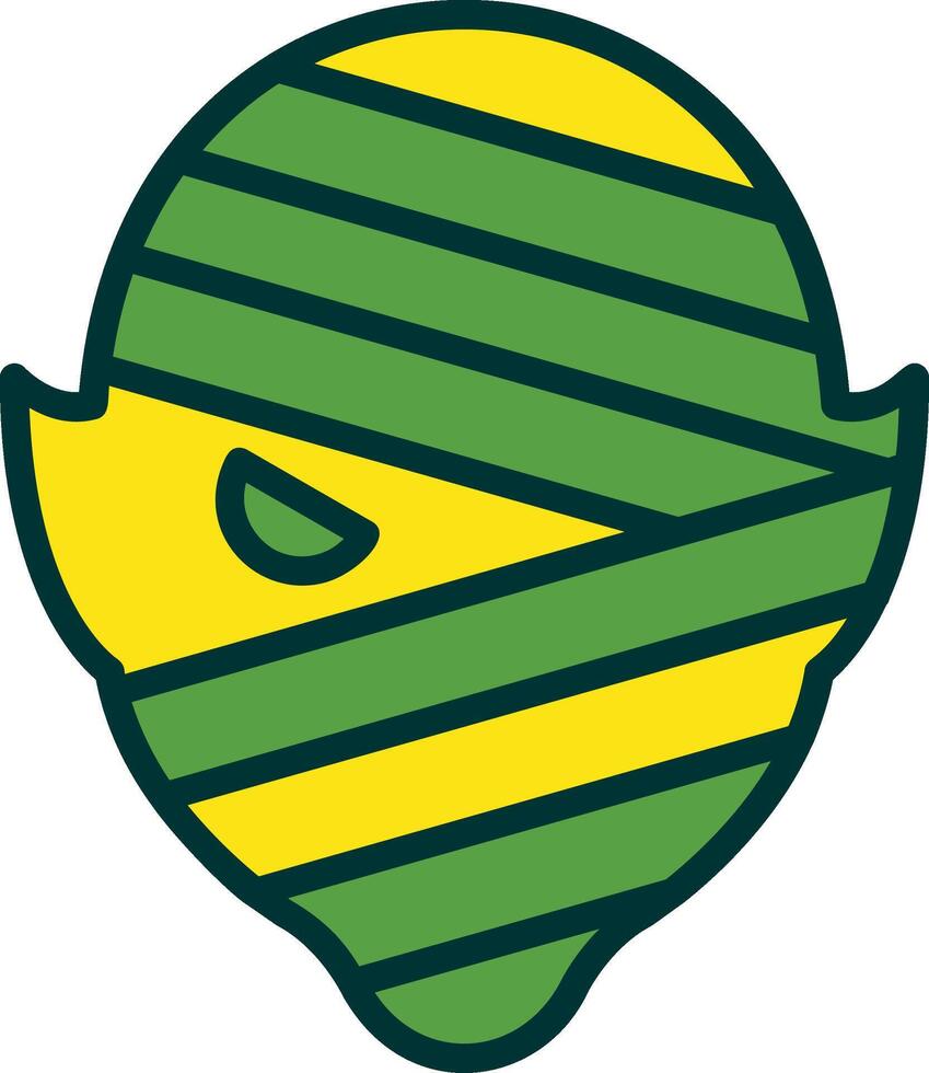Mummy Filled Two Color Icon vector