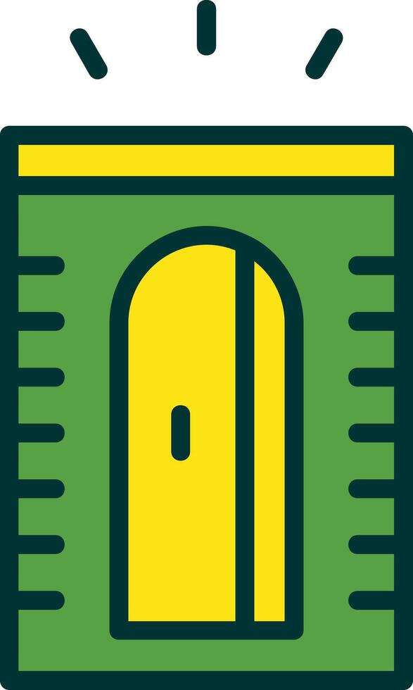 Pencil Sharpener Filled Two Color Icon vector