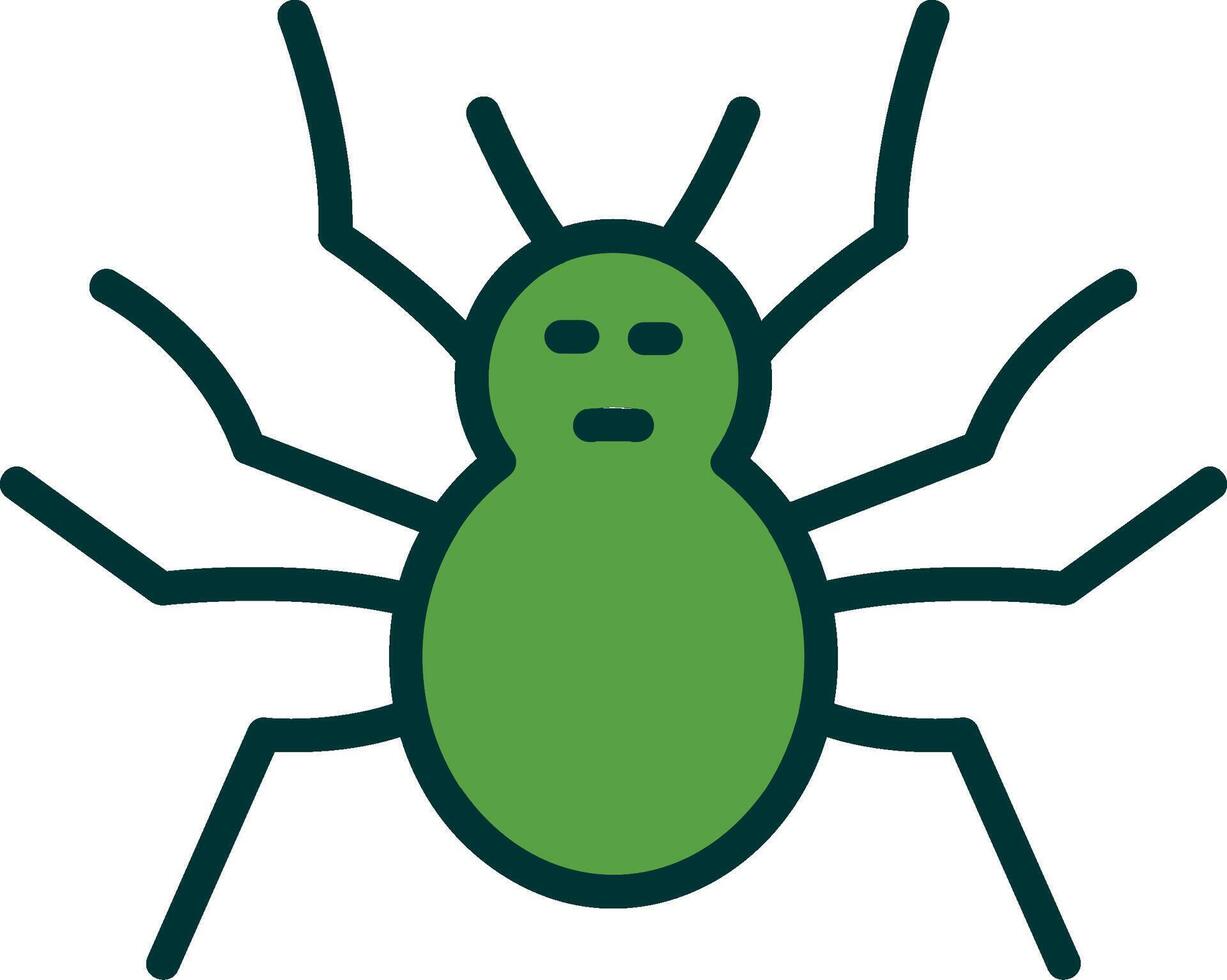 Spider Filled Two Color Icon vector
