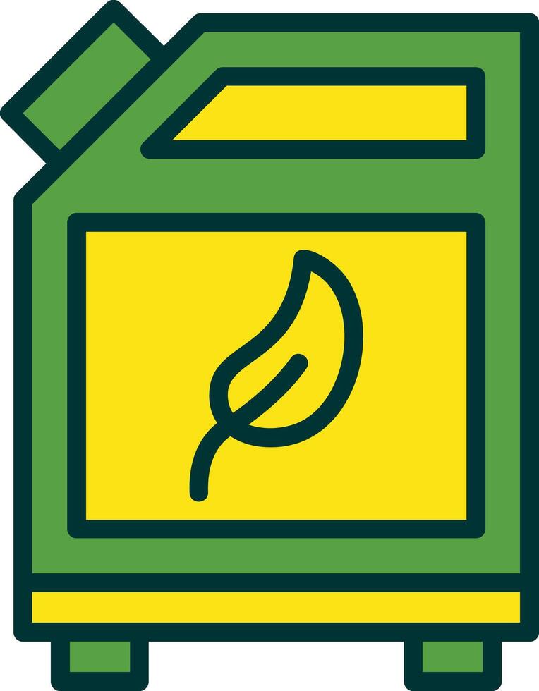 Biofuel Can Filled Two Color Icon vector