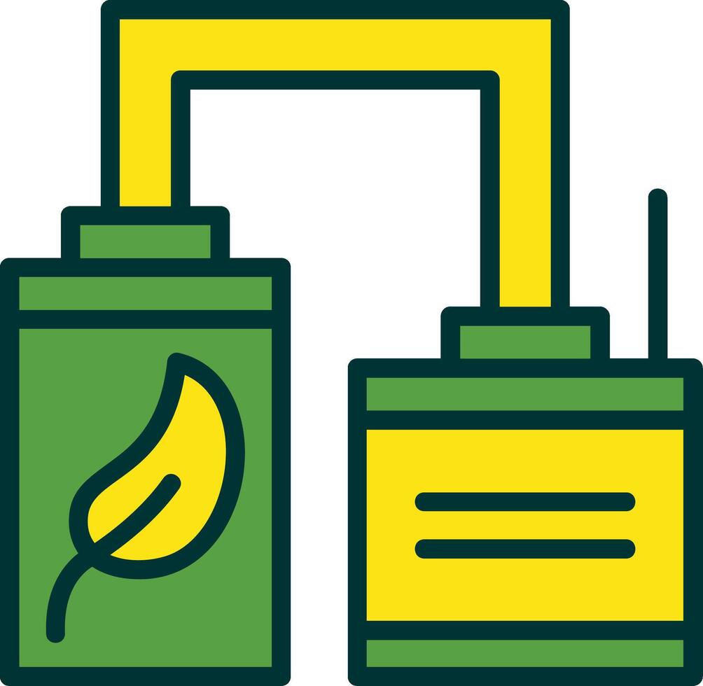 Biogas Filled Two Color Icon vector
