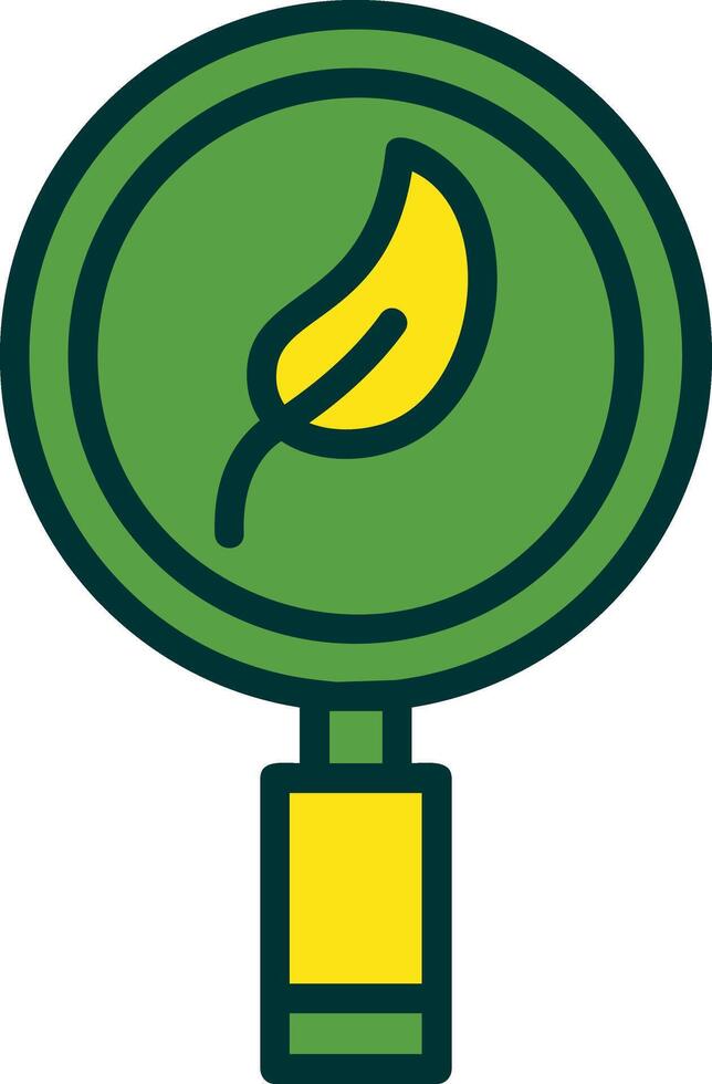 Eco Research Filled Two Color Icon vector