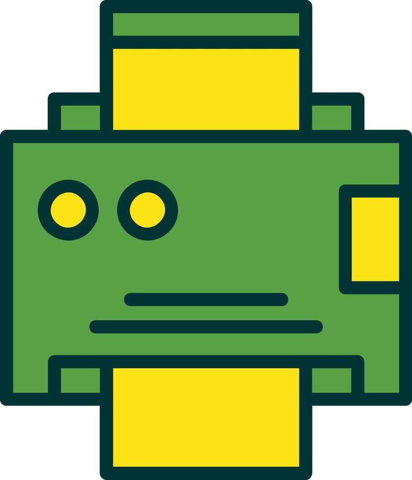 Printer Filled Two Color Icon vector