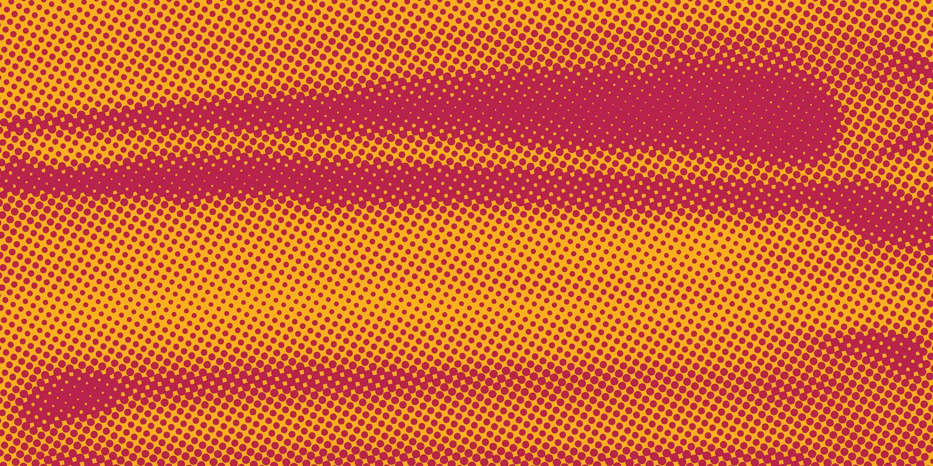 Bold Halftone with Red and Orange Stripes. Abstract dot texture. Creative blue dot texture for comic art. vector