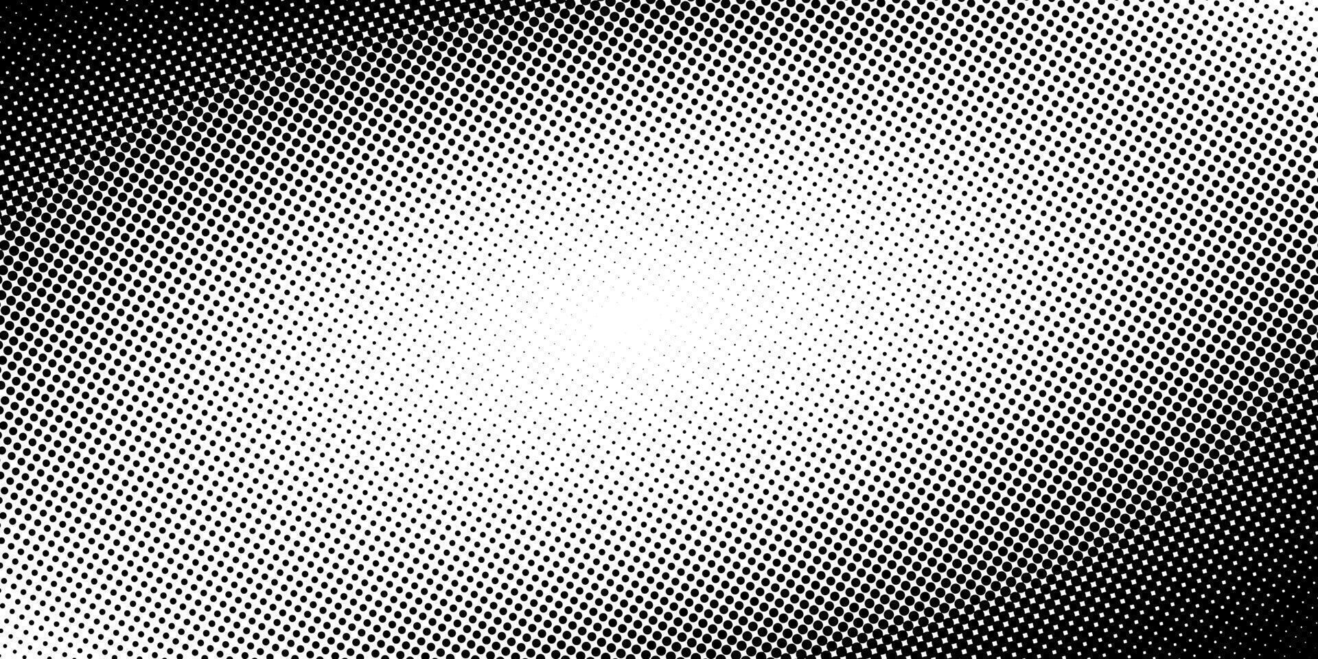 Halftone Gradient, Noise Texture in Black and White. Retro pixelated design for comic anime overly. vector