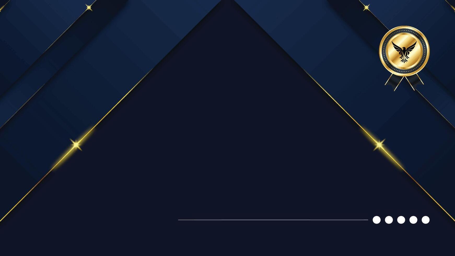 Navy Modern Business Company Zoom Virtual Background. vector