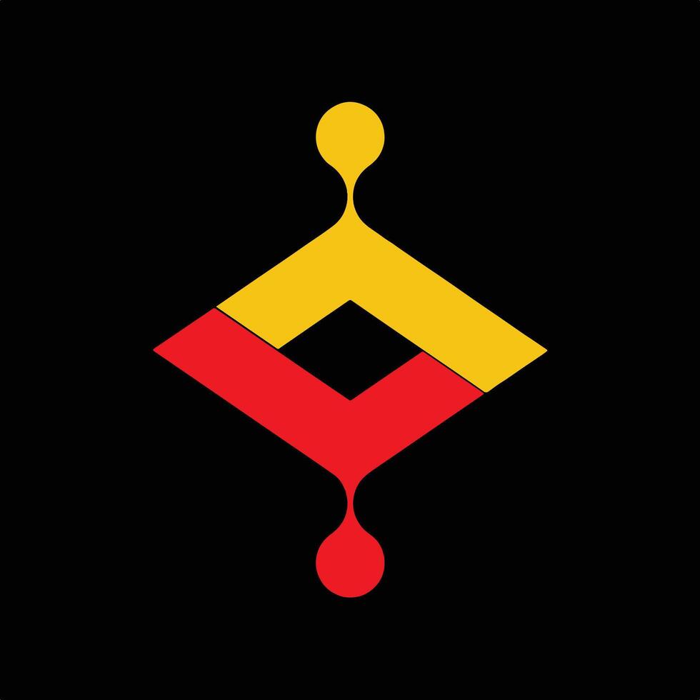 Red And Yellow Modern Business Logo design. vector