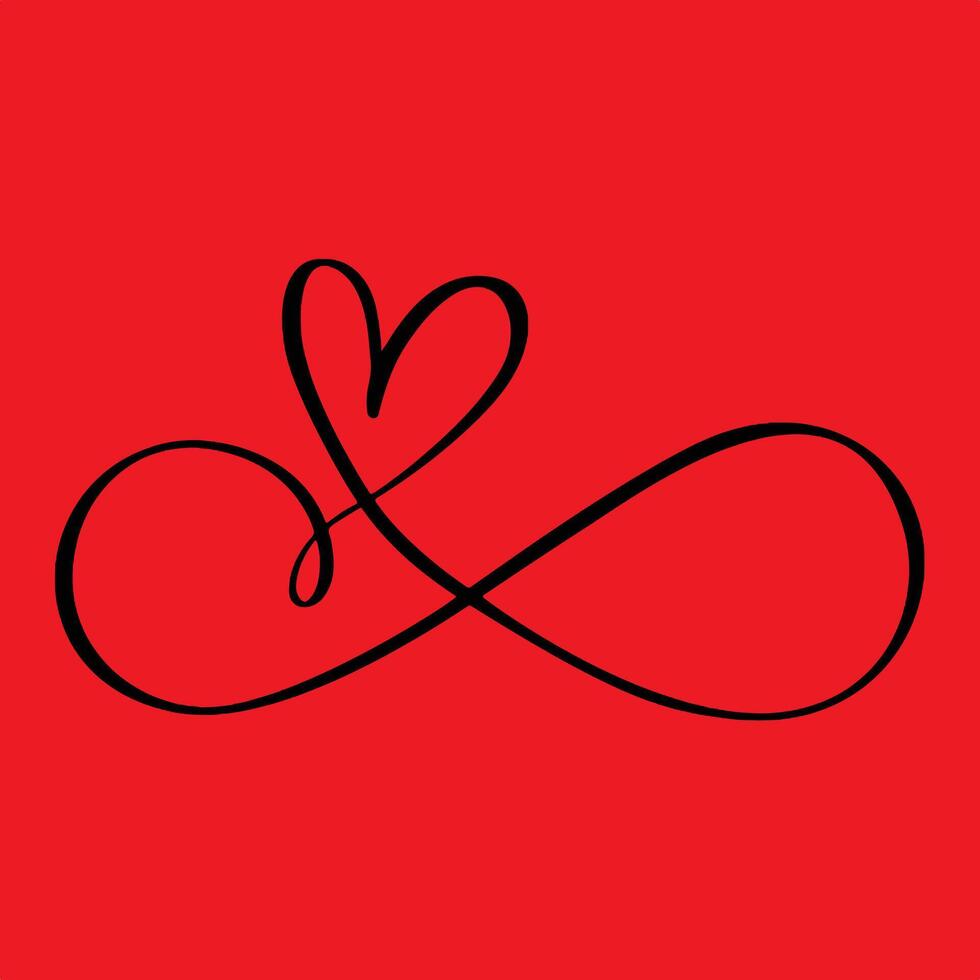 Black Red Handwritten Minimalist Signature Wedding Planner Logo. vector