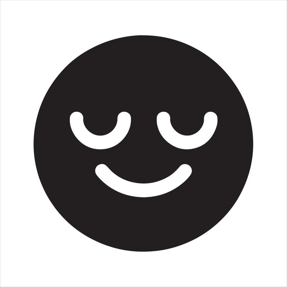 Emoji icon silhouette on white background vector