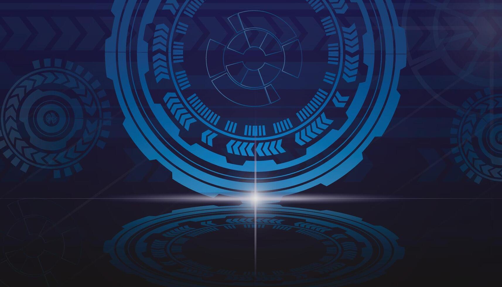Technology concept abstract background illustration with different shapes. vector