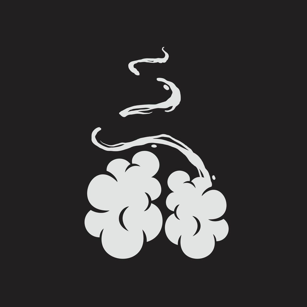 Smoke Illustration for Creative and Professional Projects vector