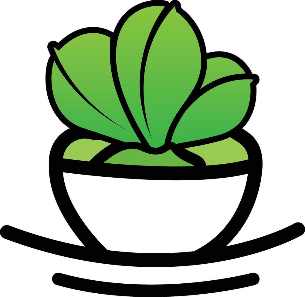 Vegetables bowl logo design with leaves icon vector