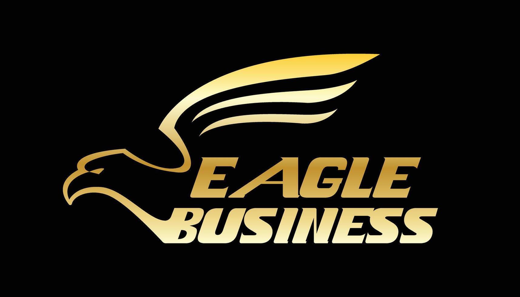 Eagle business logo design with icon vector