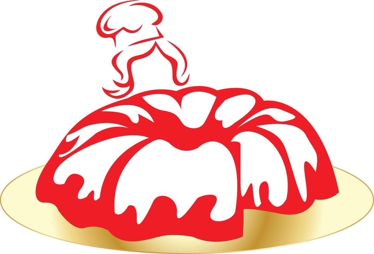 Delicious Dessert Cake Illustration for Baking and Culinary Projects vector