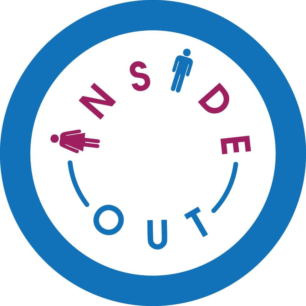 Inside Out Concept Illustration for Creative Projects vector