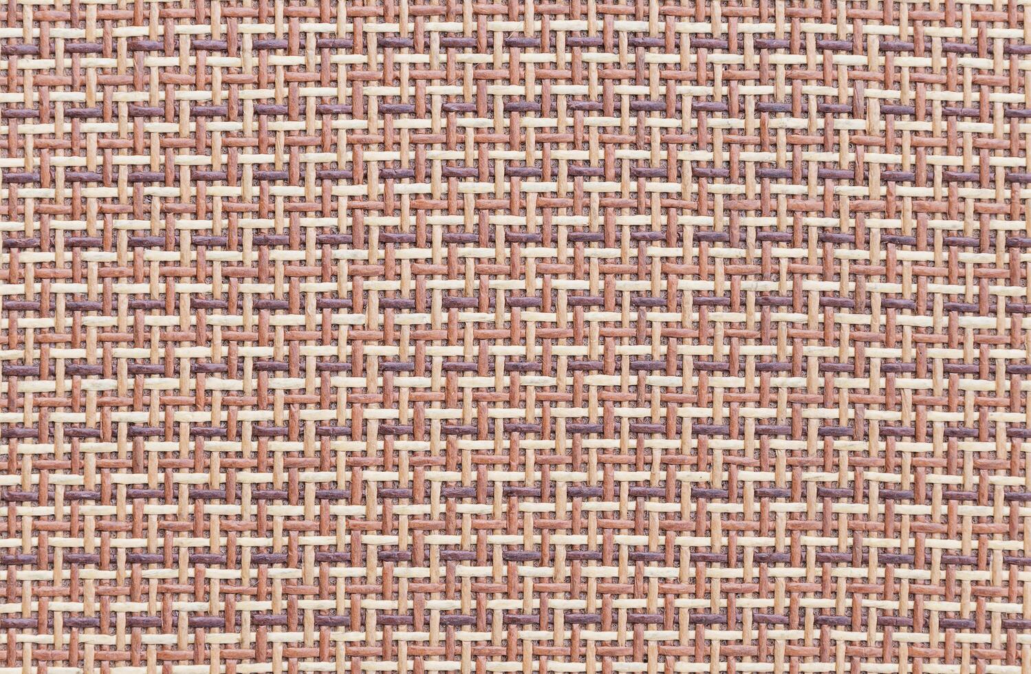 Texture brown woven rattan background photo