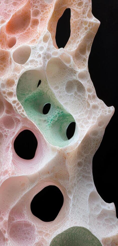 Vibrant abstract cellular pattern photo