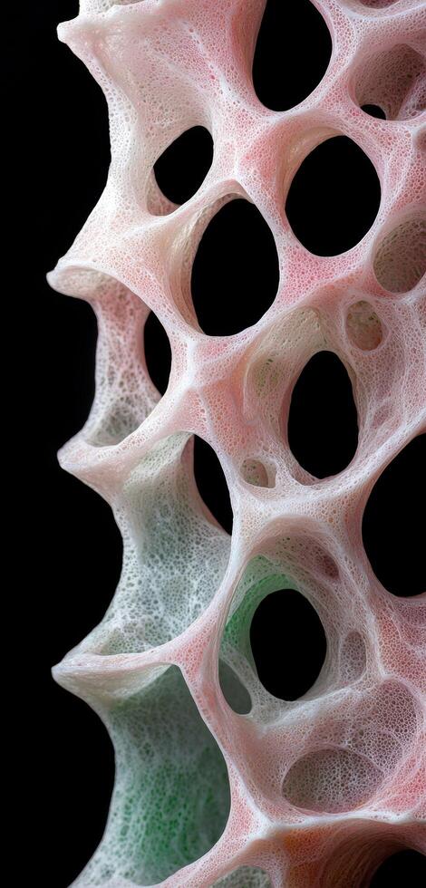 Intricate cellular structure with organic patterns photo