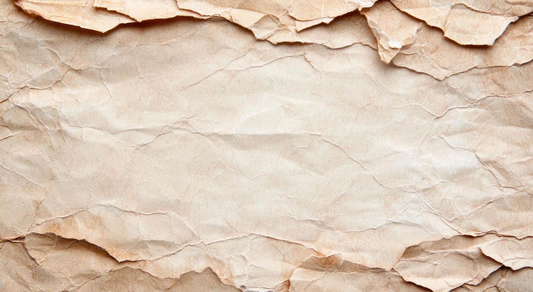 Crumpled paper texture background photo