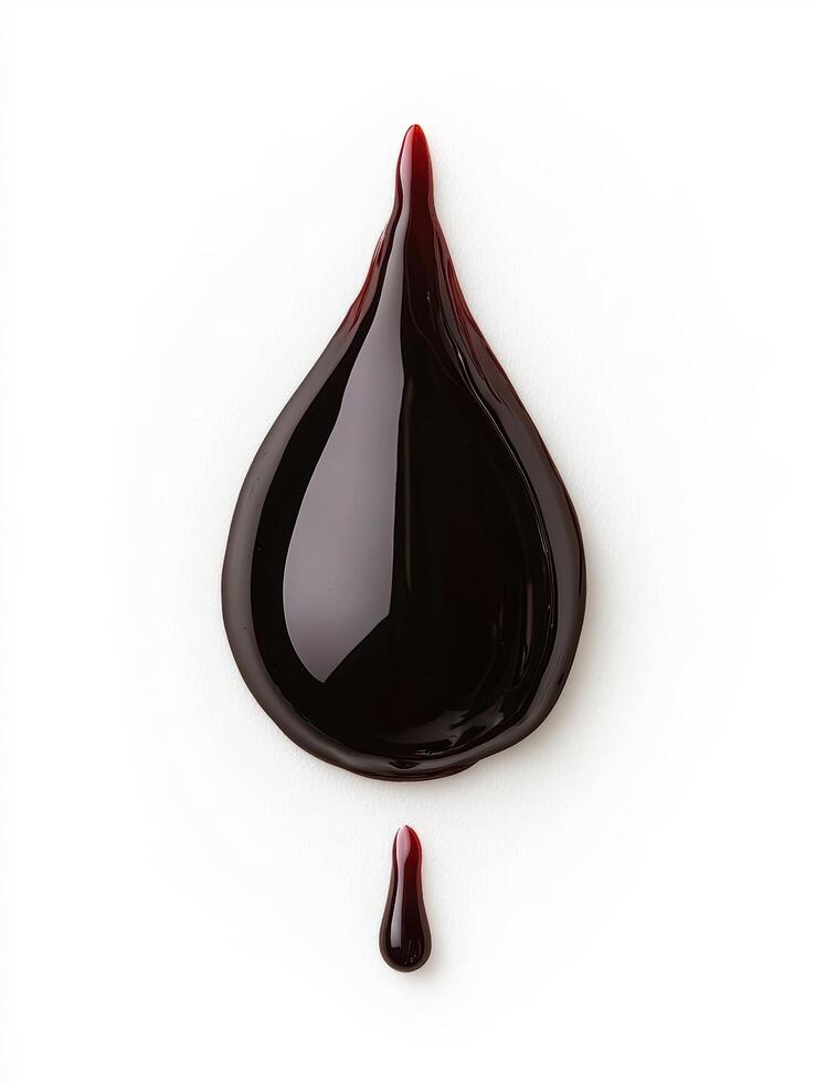 Glossy black liquid splash photo