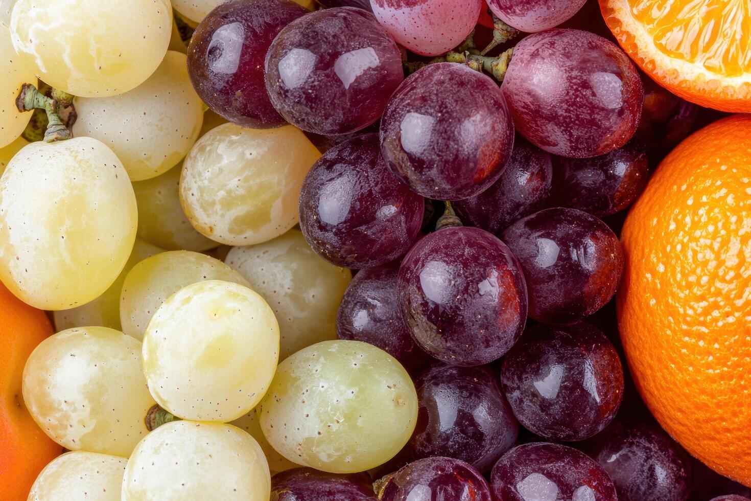 Assortment of fresh fruit photo