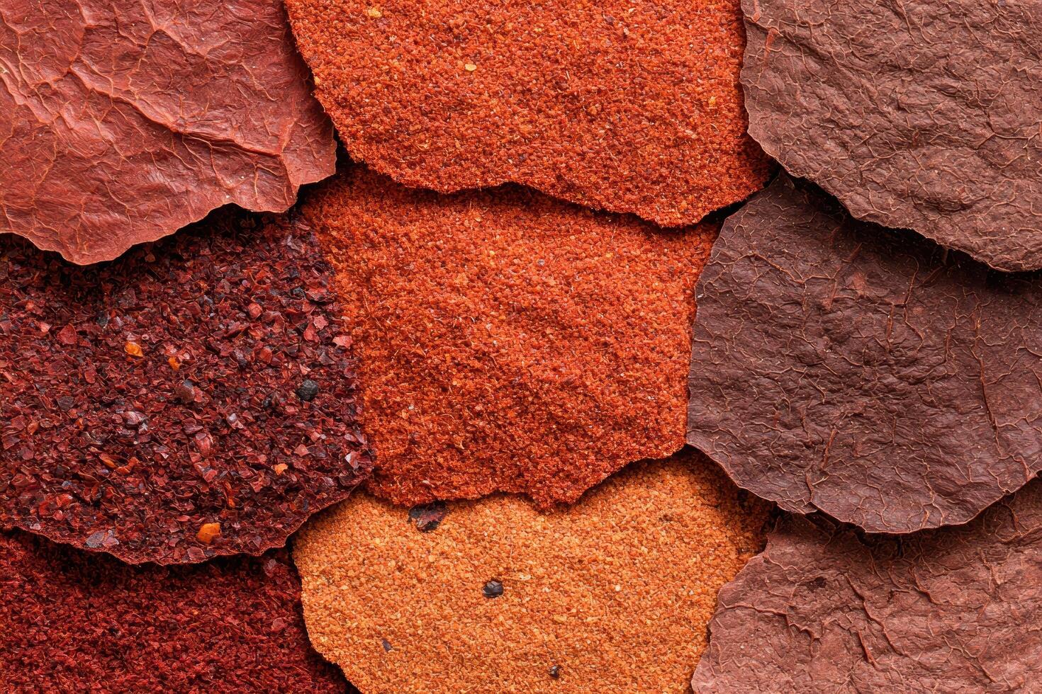 Vibrant red and brown rock textures photo