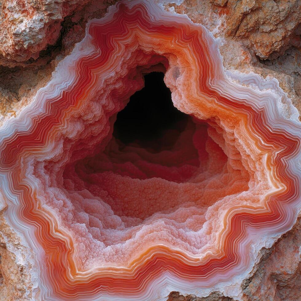 Vibrant Geode Cave Interior photo