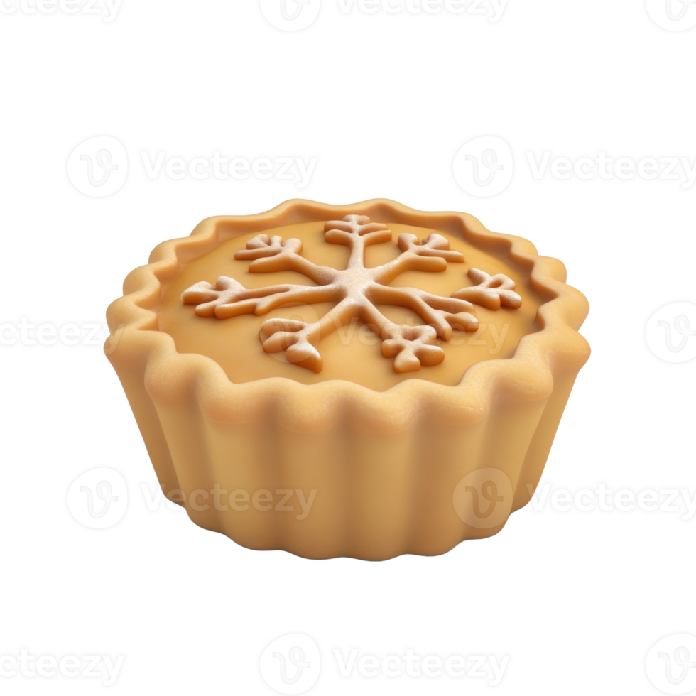 Mince pies 3D icon isolate on transparent background png