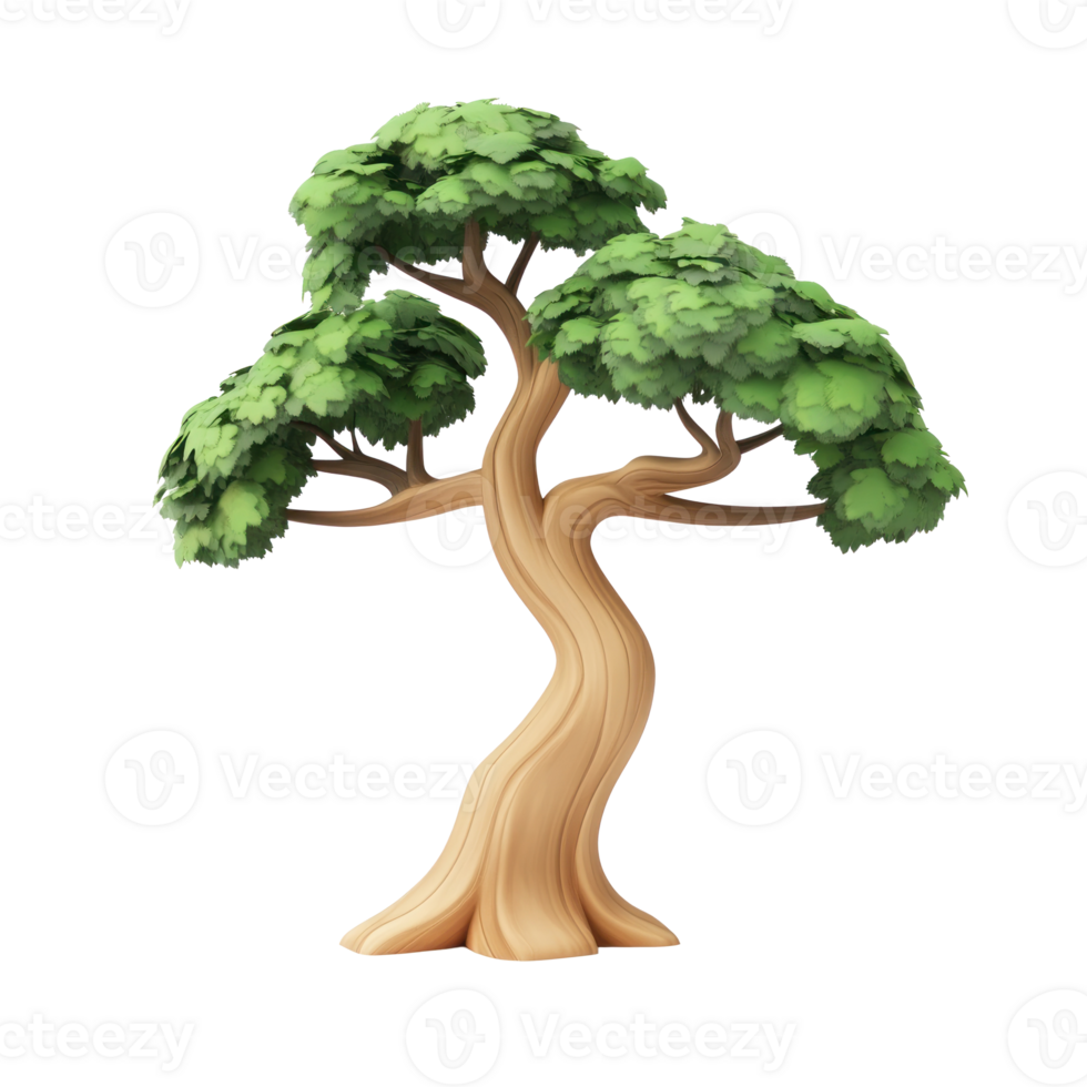 Yew 3D icon cartoon smooth soft light isolate on transparent background png