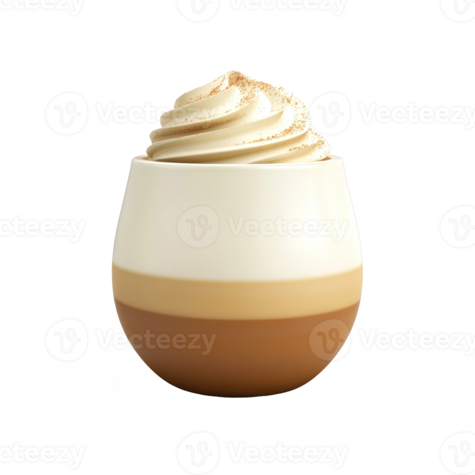 Eggnog 3D icon isolate on transparent background png