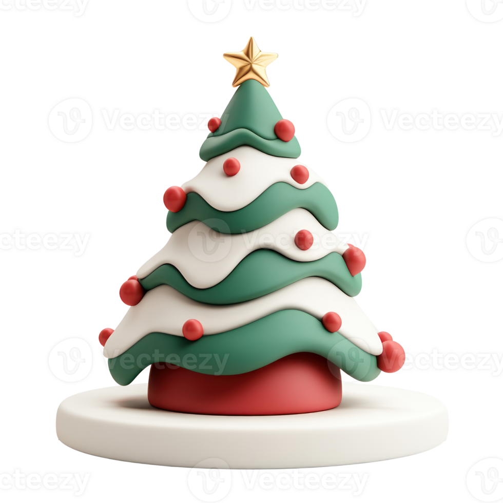 Christmas Table Centerpieces 3D icon isolate on transparent background png