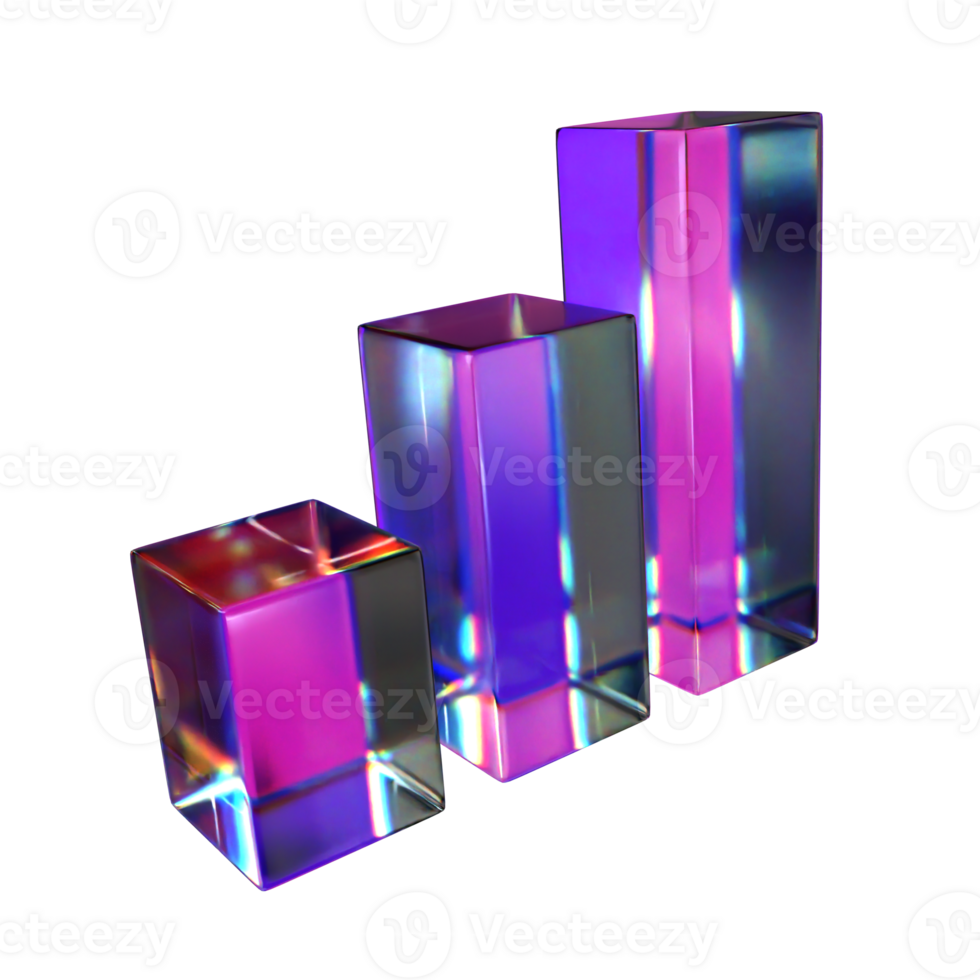 3D Bars Illustration png