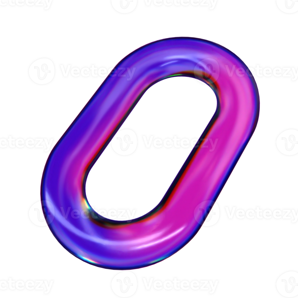 3D Chain Illustration png