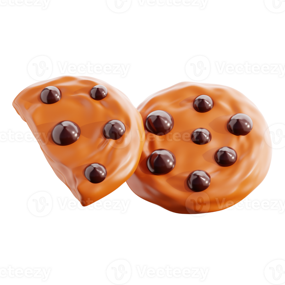 3D Cookies Illustration png