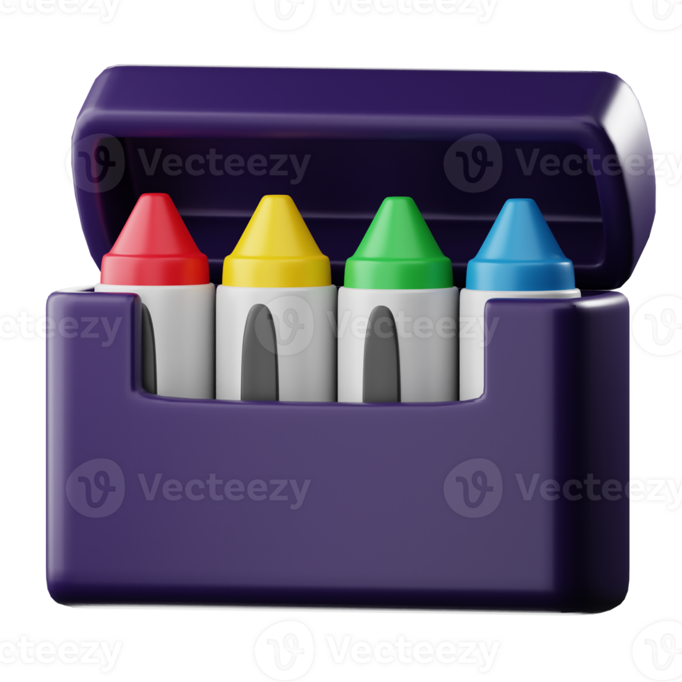 3D Crayon Illustration png