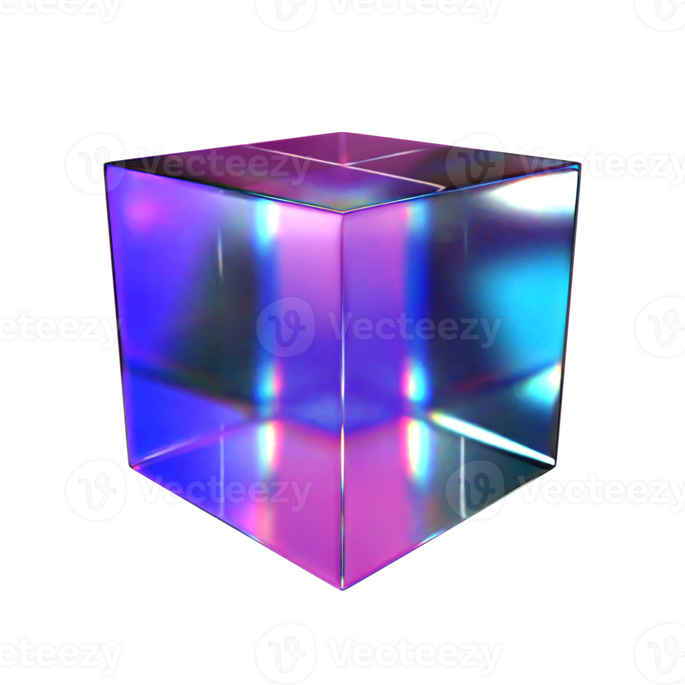 3D Cube Illustration png