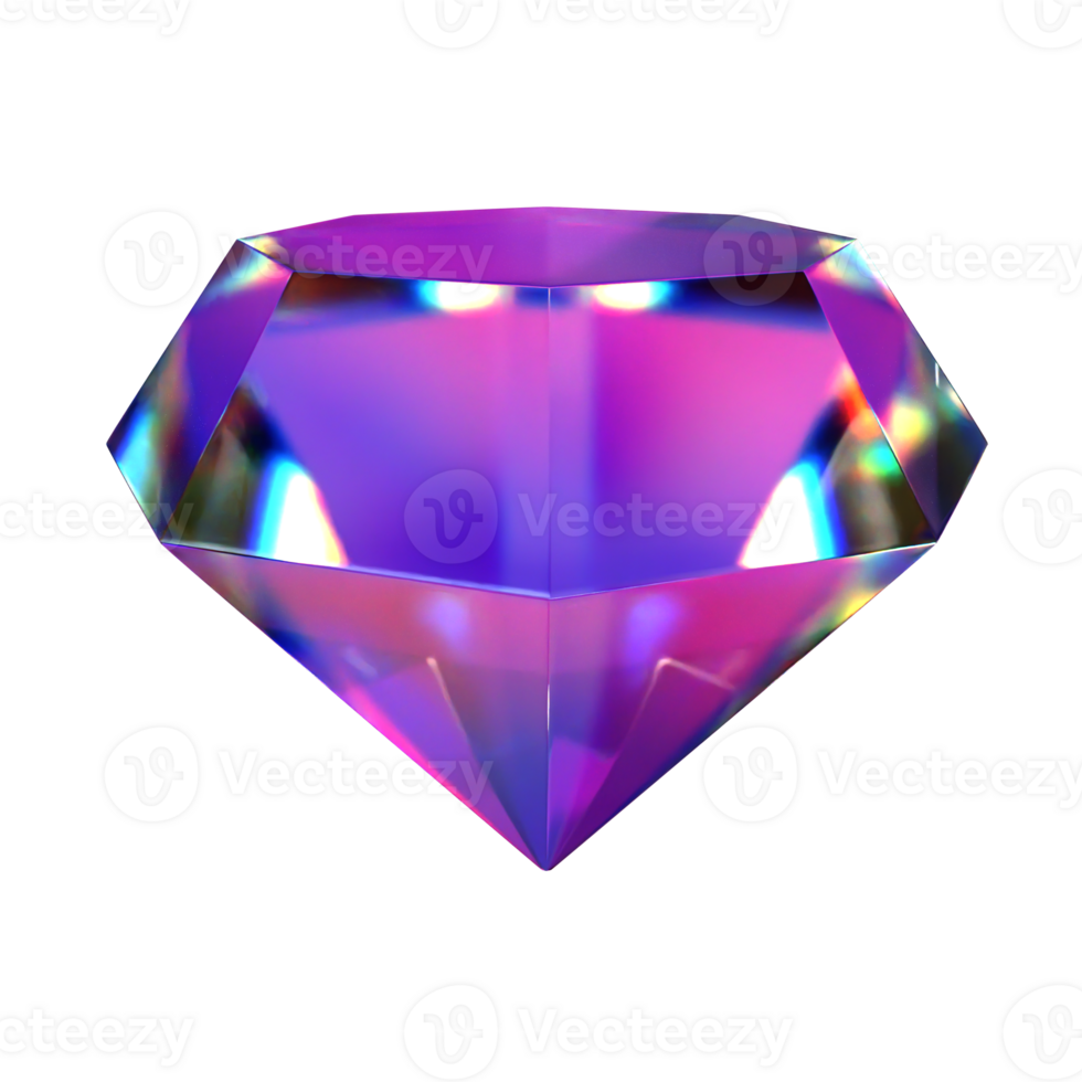3D Diamond Illustration png